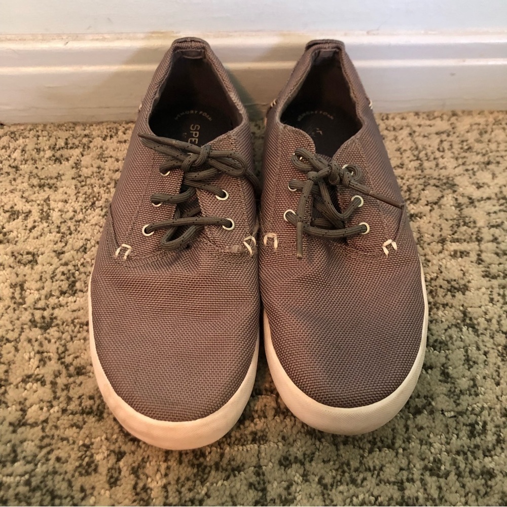 Sperry Bodie Memory Foam Gray Top Siders Size 6.5
